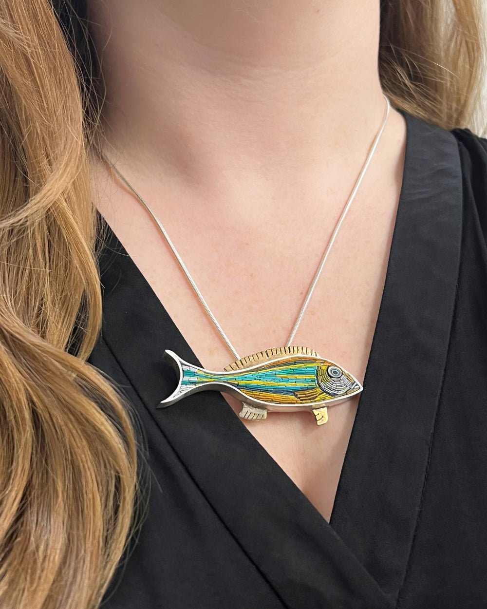 Striped Fish Pendant