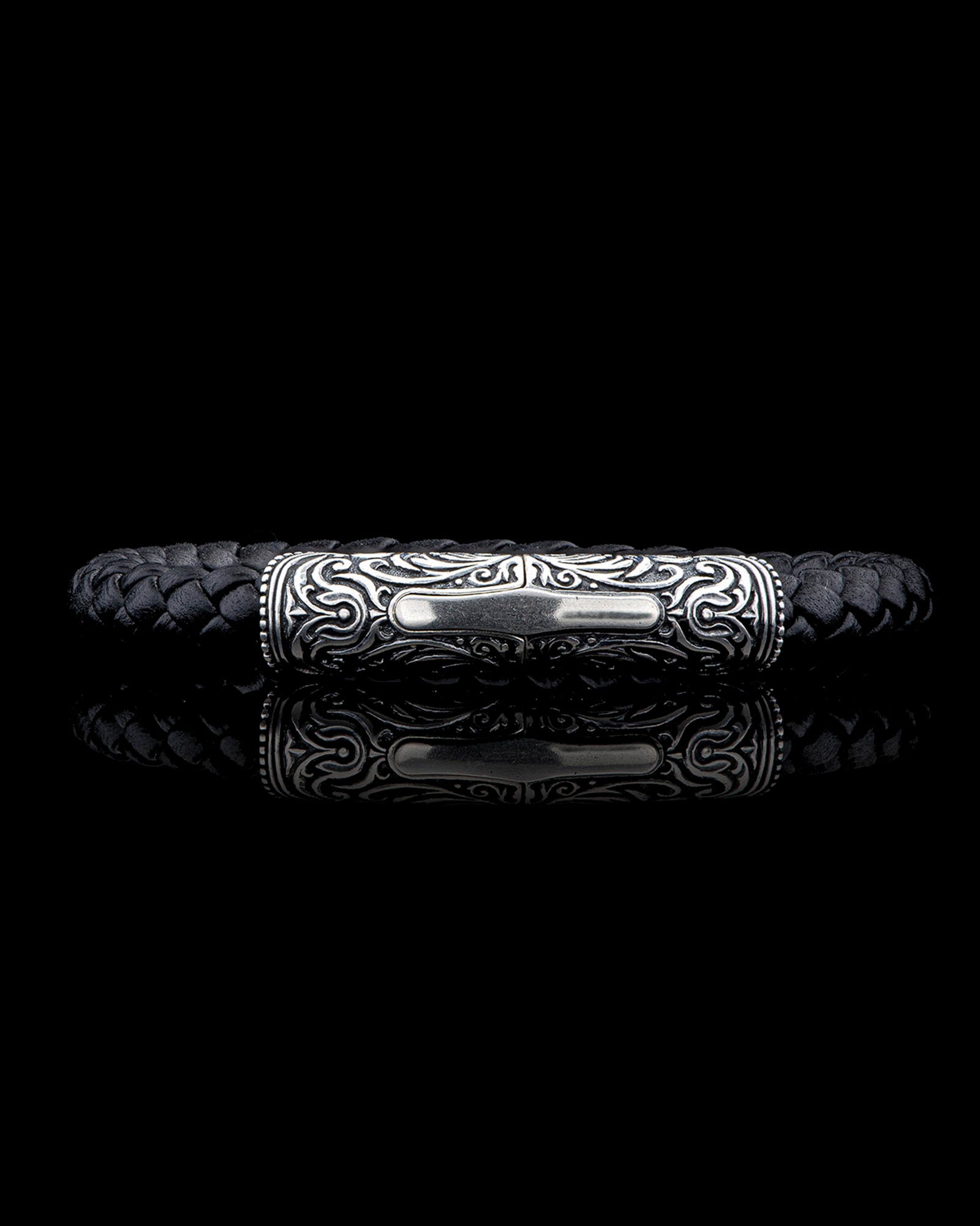 Milan - Silver/Black Bracelet