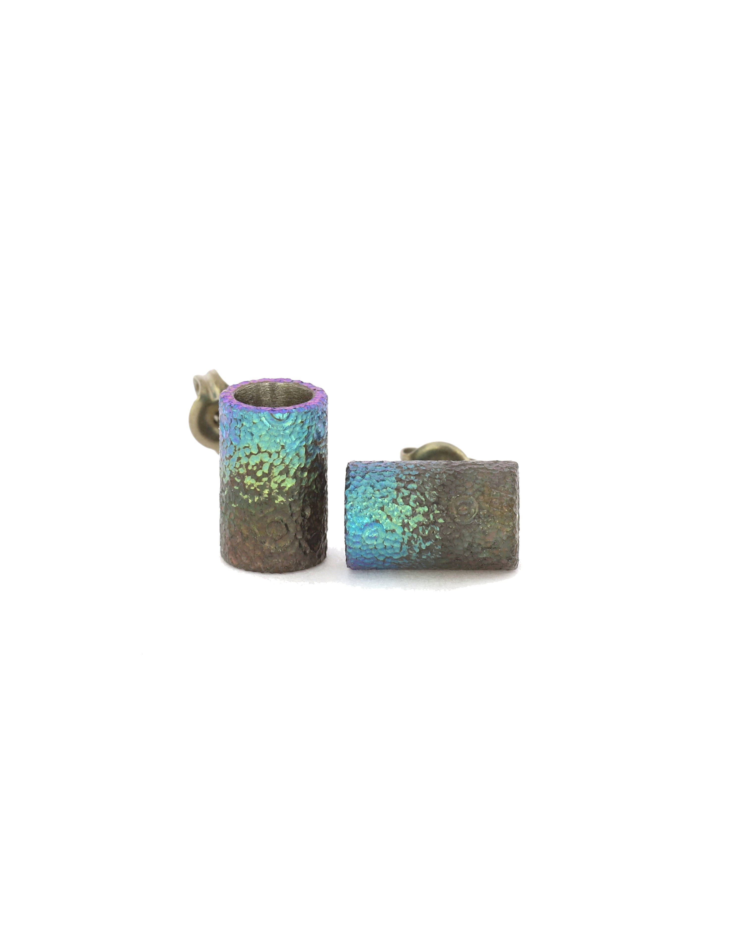 Teal Tubus Earrings