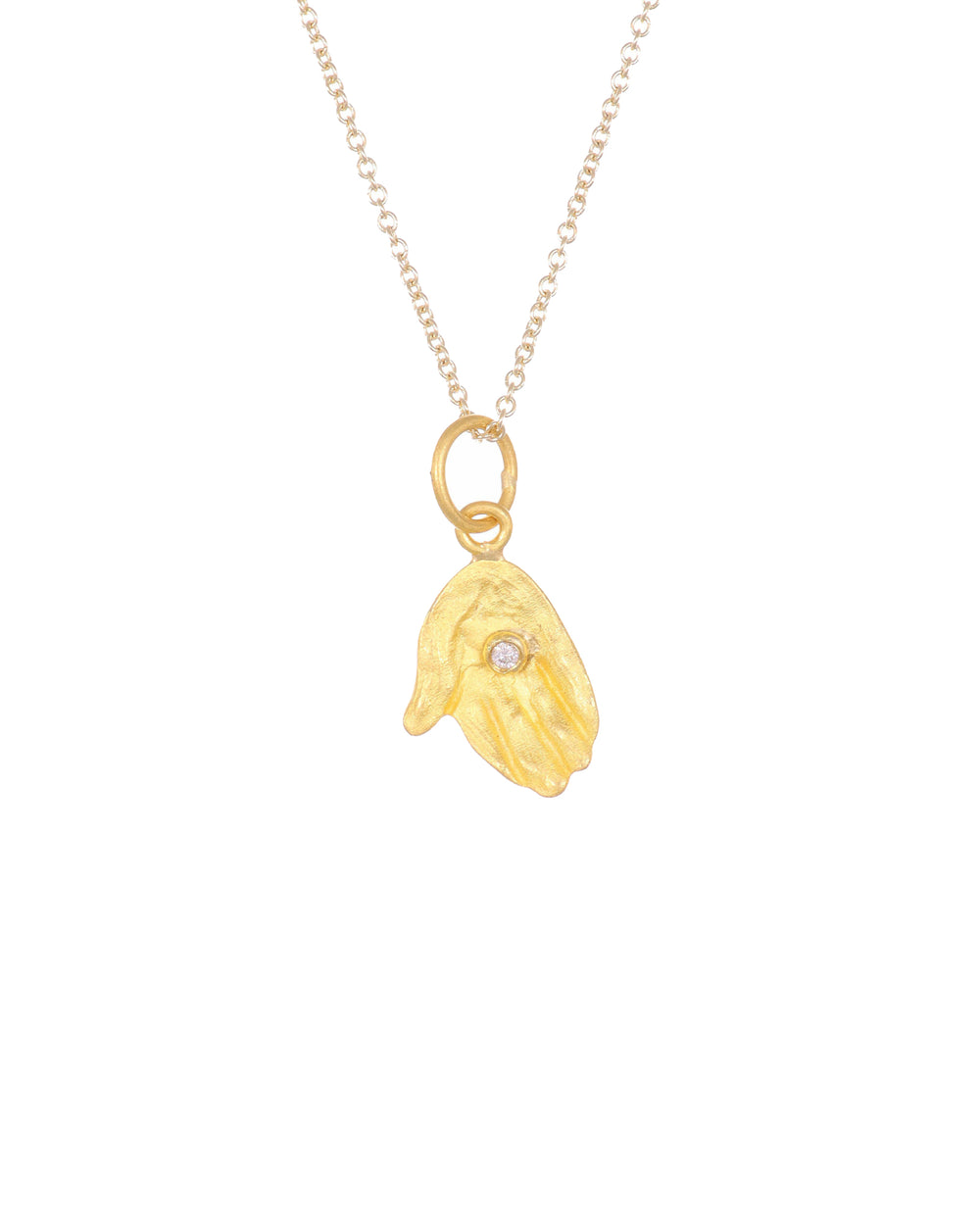 24k gold Giver Hand Pendant
