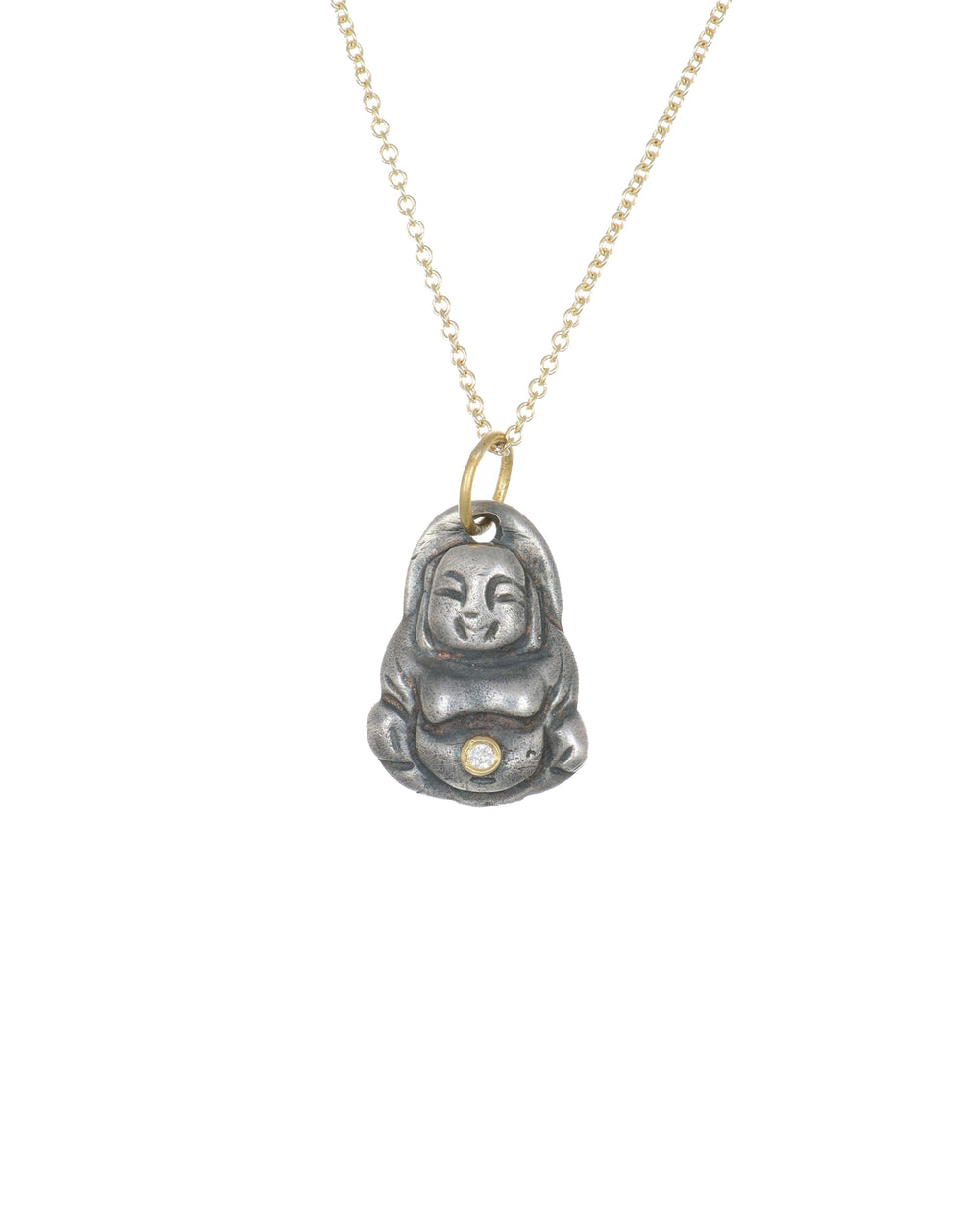 Gold and Silver Buddha Pendant