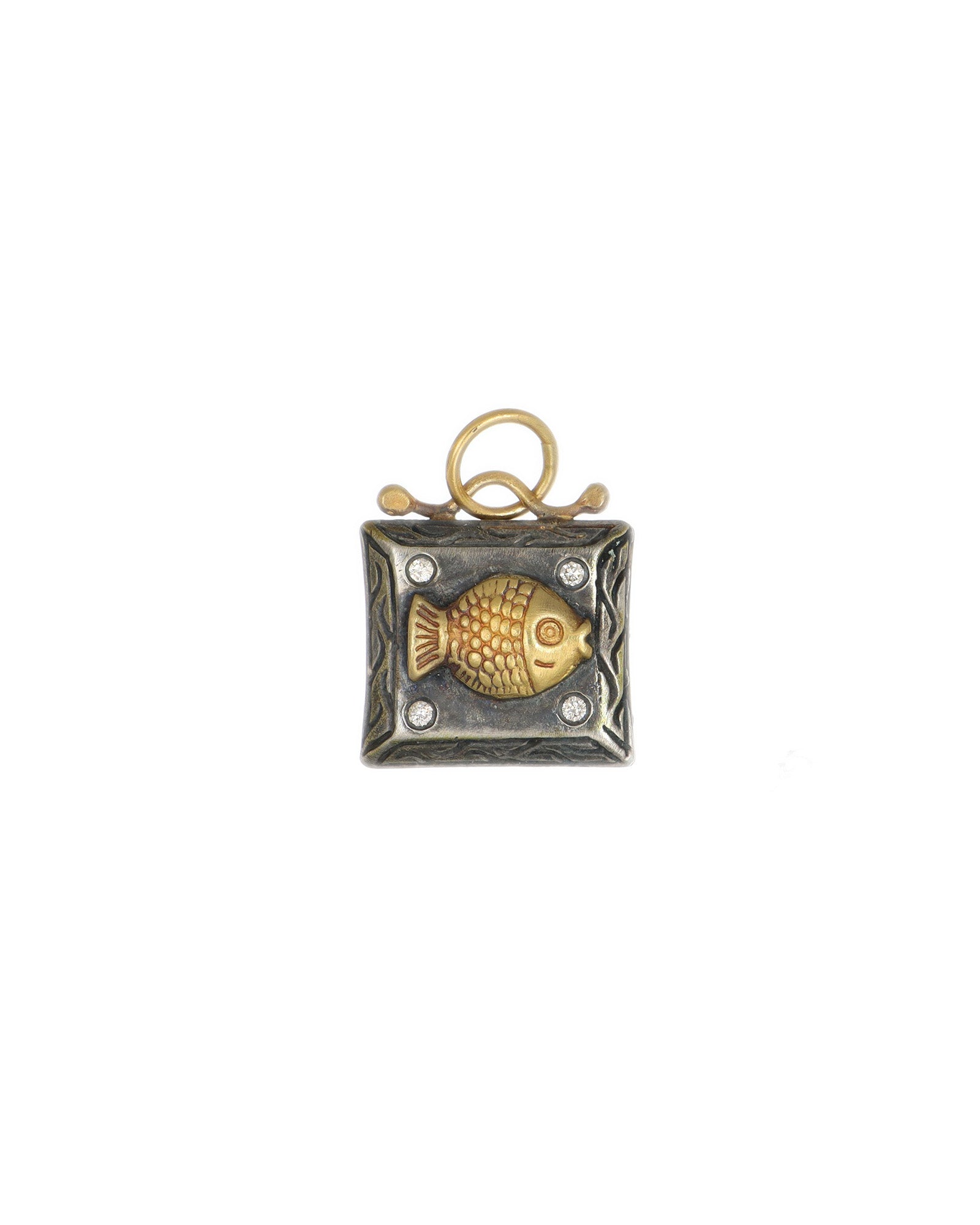 Square Fish Pendant