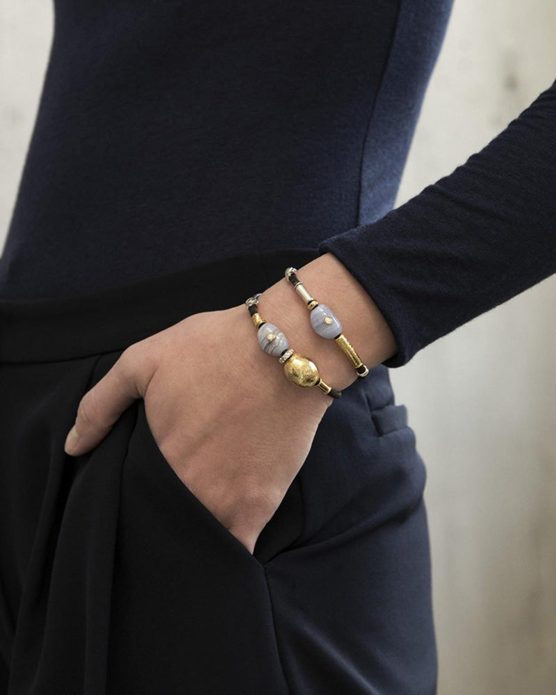 Chalcedony Pebble bracelet