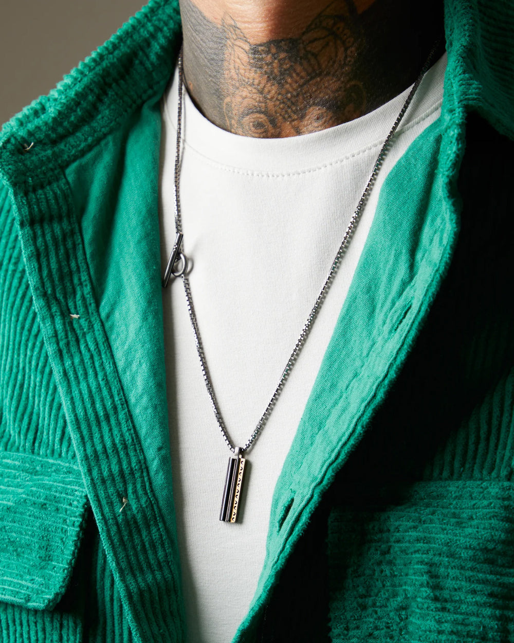 Two Tone Bar Necklace
