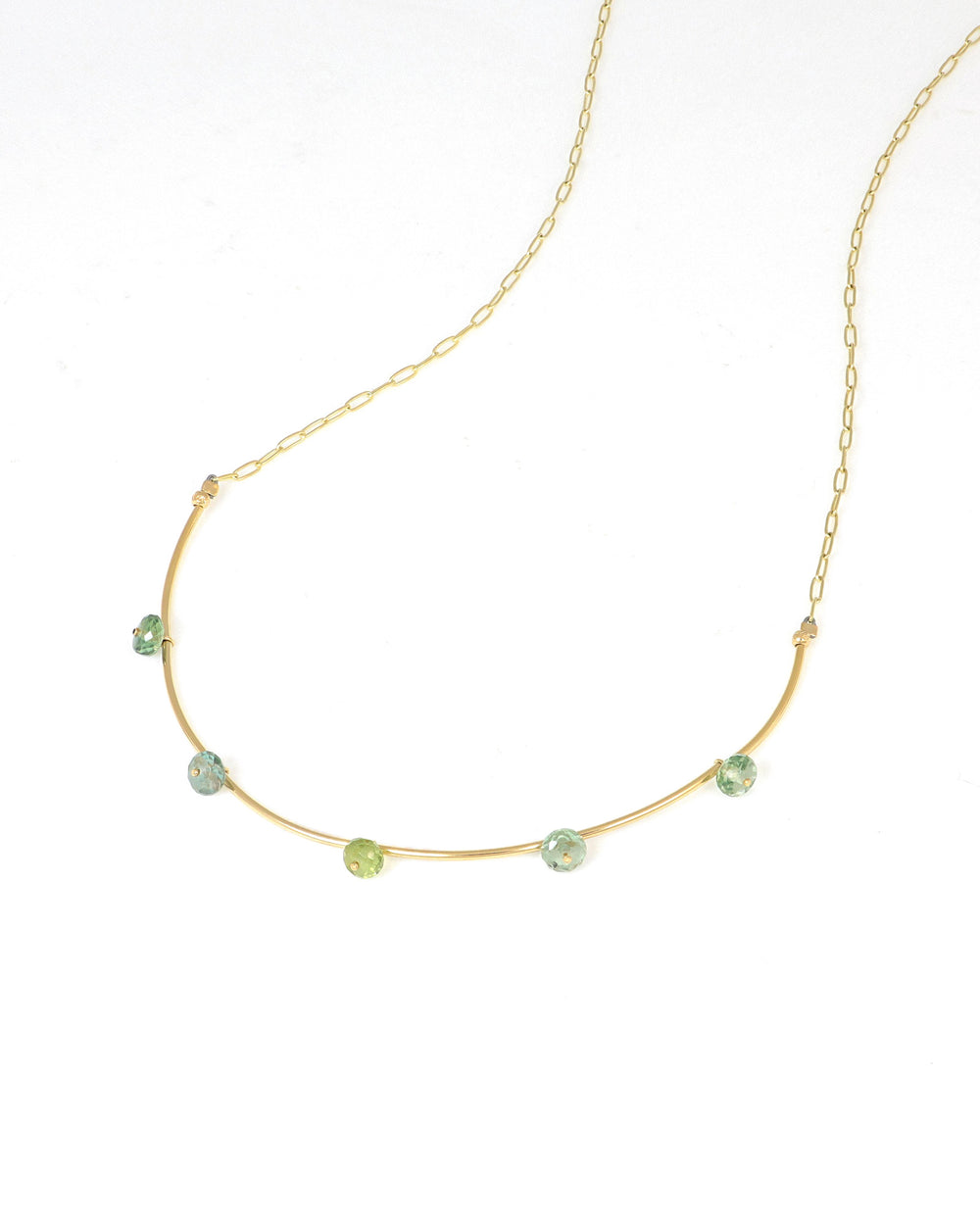 Montana sapphire bead necklace