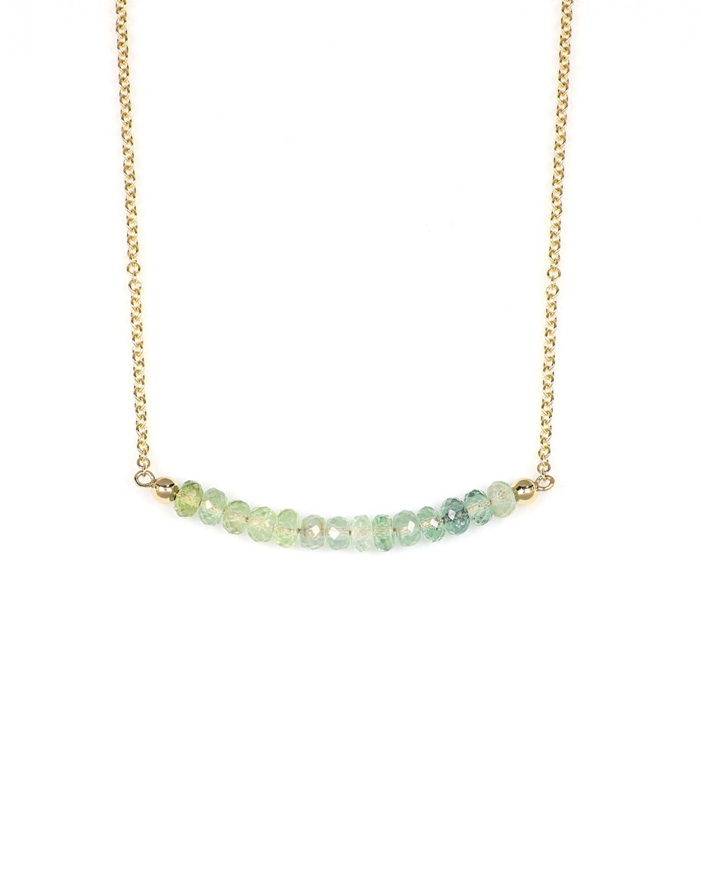 Montana sapphire bead necklace 