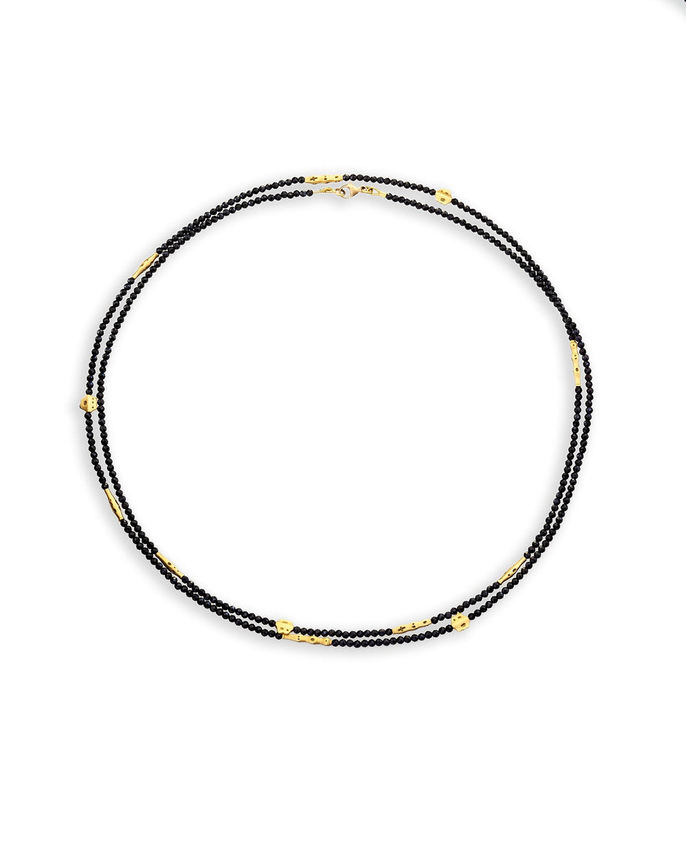 Flora Rondelle and Spinel Necklace by Alex Sepkus