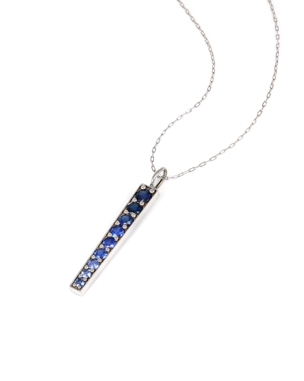 Blue Ombre  Icicle Pendant