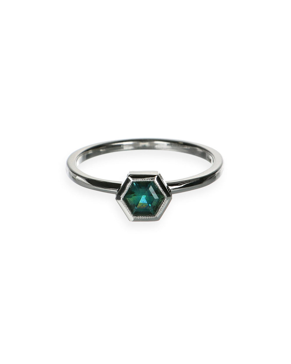 Montana Hexagon sapphire ring