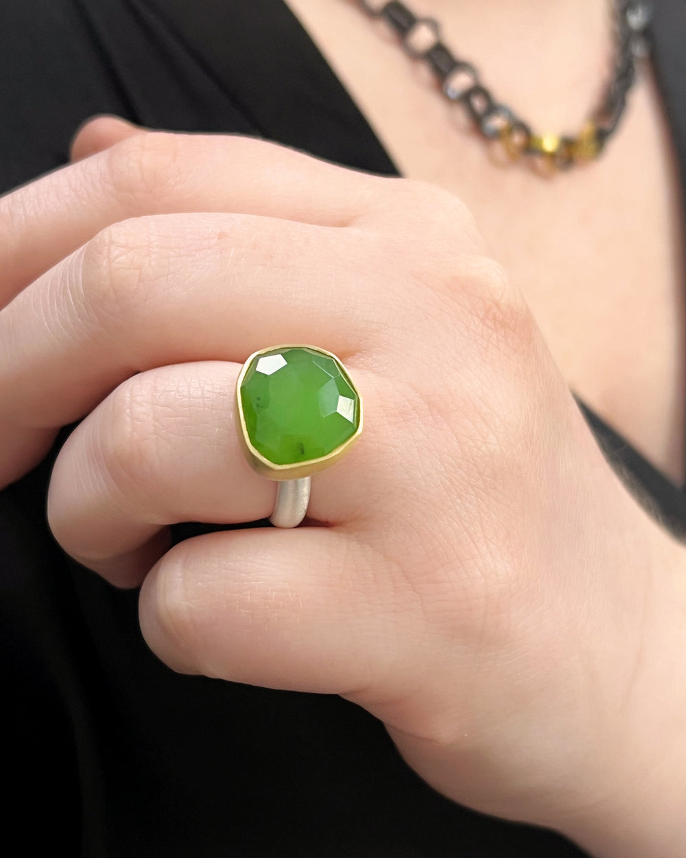 One of a Kind Jade Ring