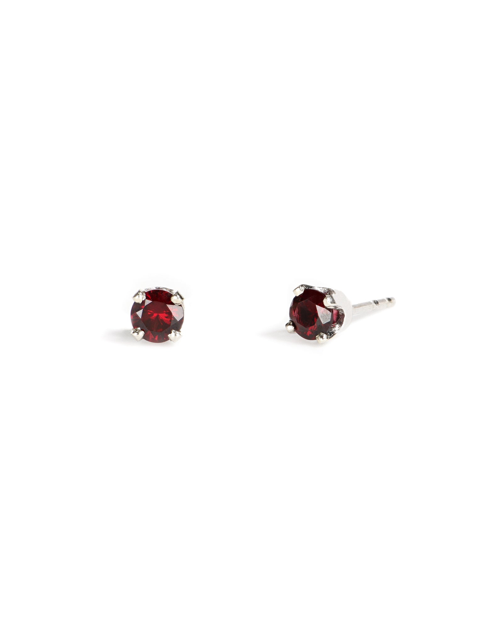 Pyrope Garnet Stud Earrings