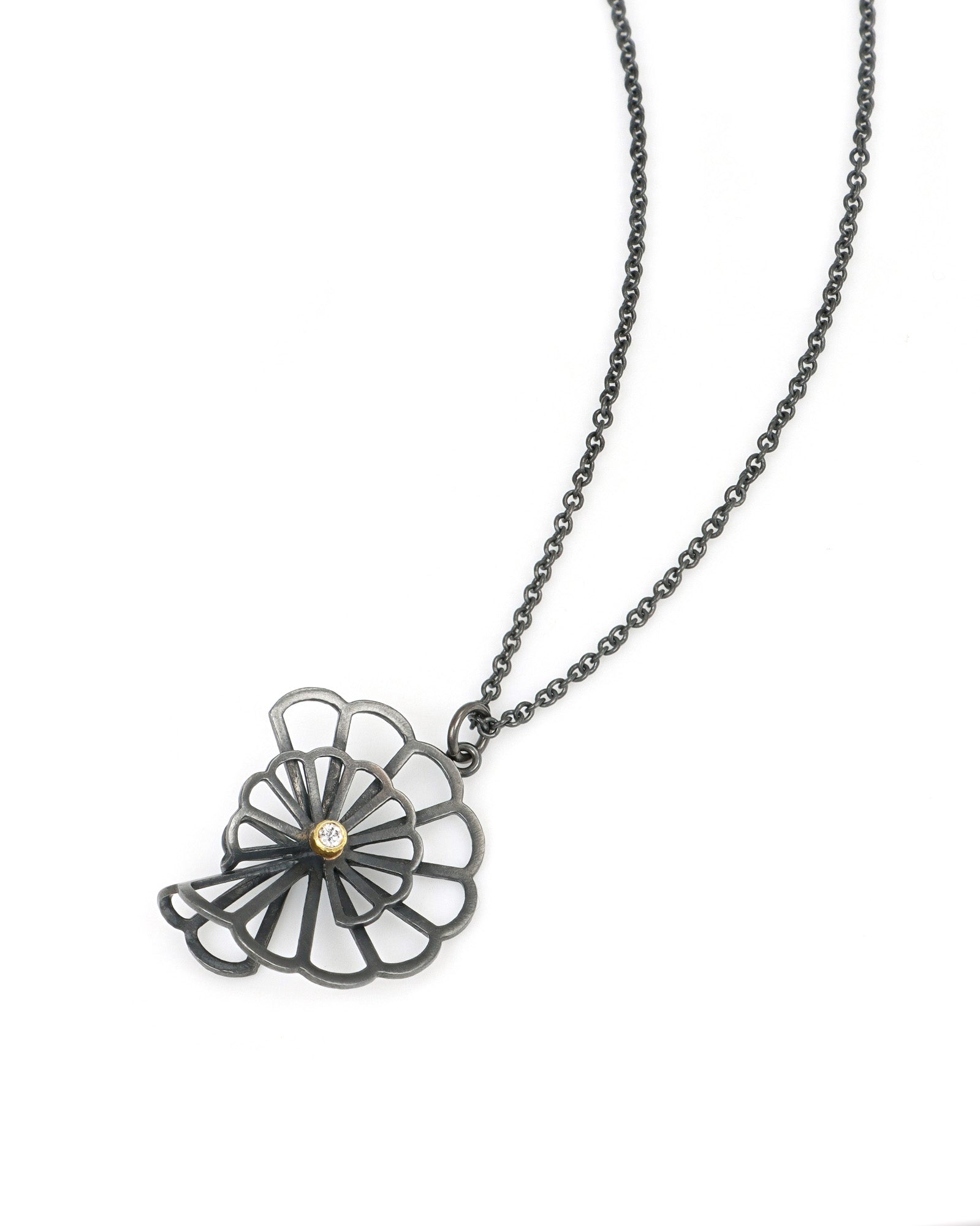 Cloud Fold Origami Necklace