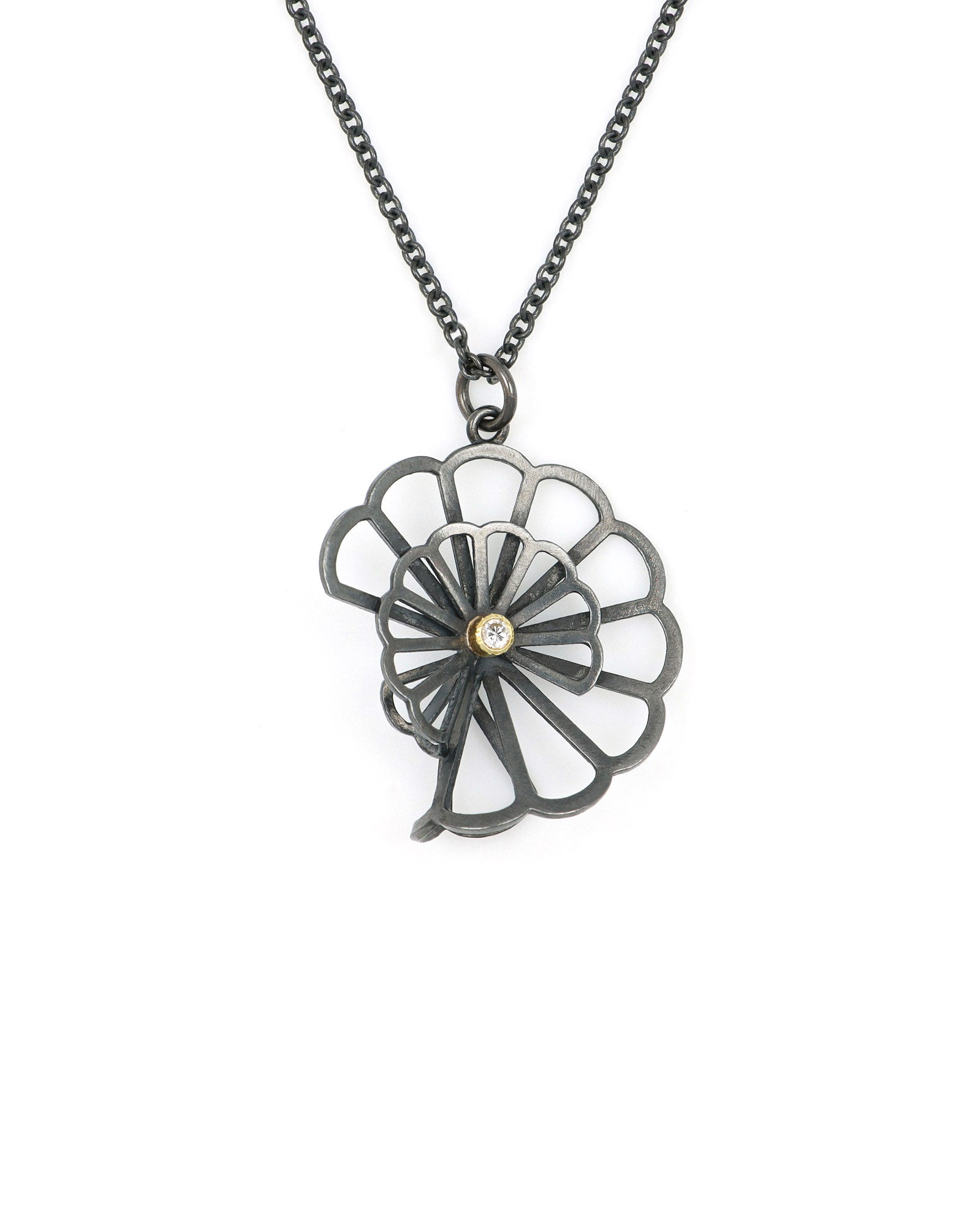 Cloud Fold Origami Necklace