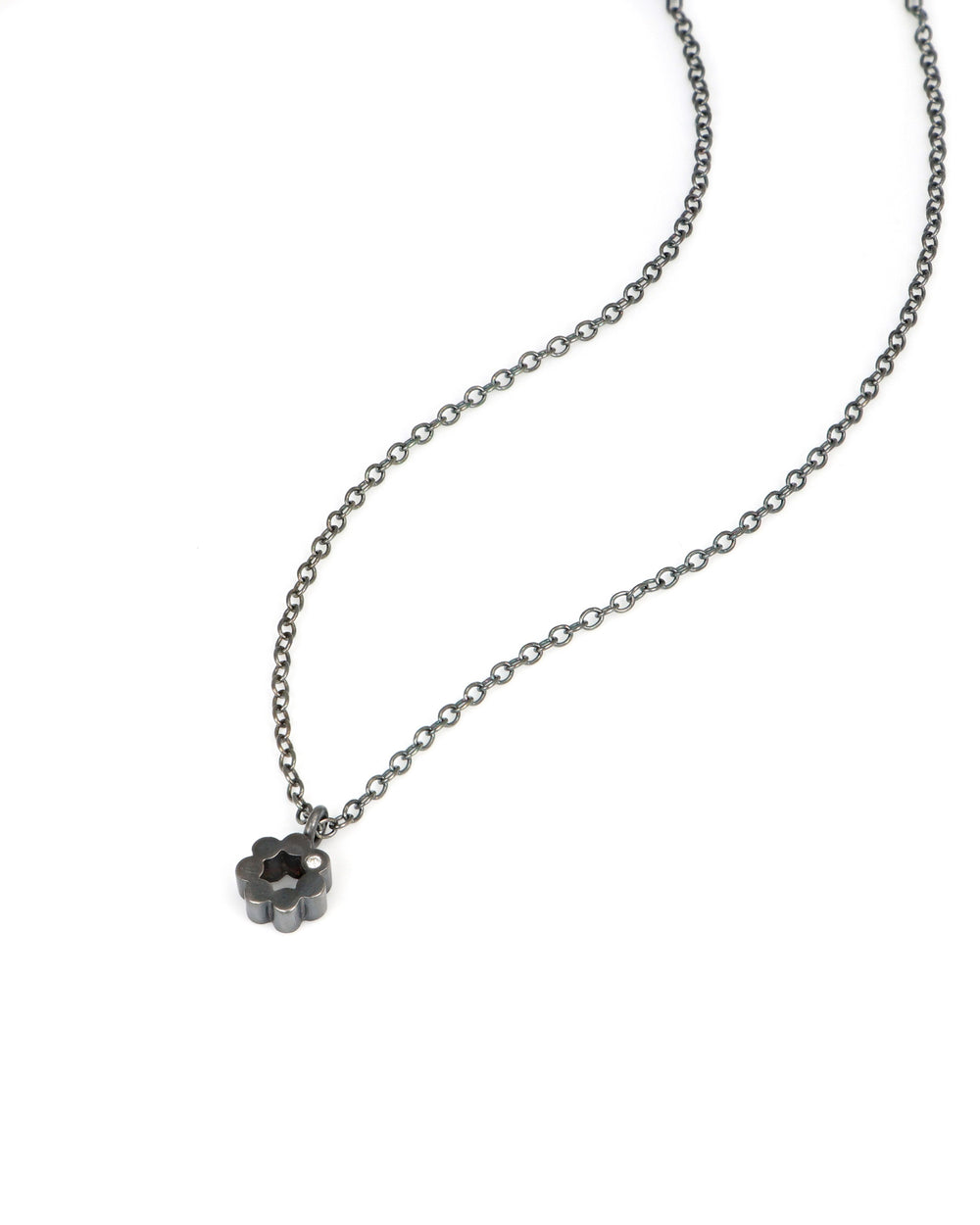 Circle Dot Diamond Necklace