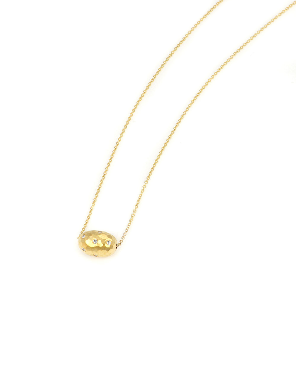 Hammered Pebble Pendant