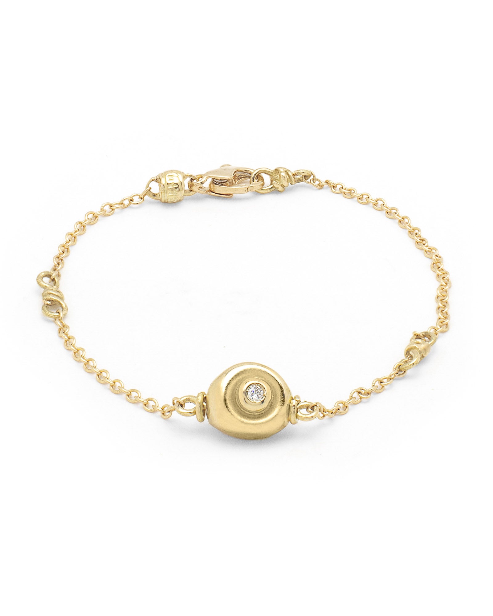 Gold Pebble Bracelet