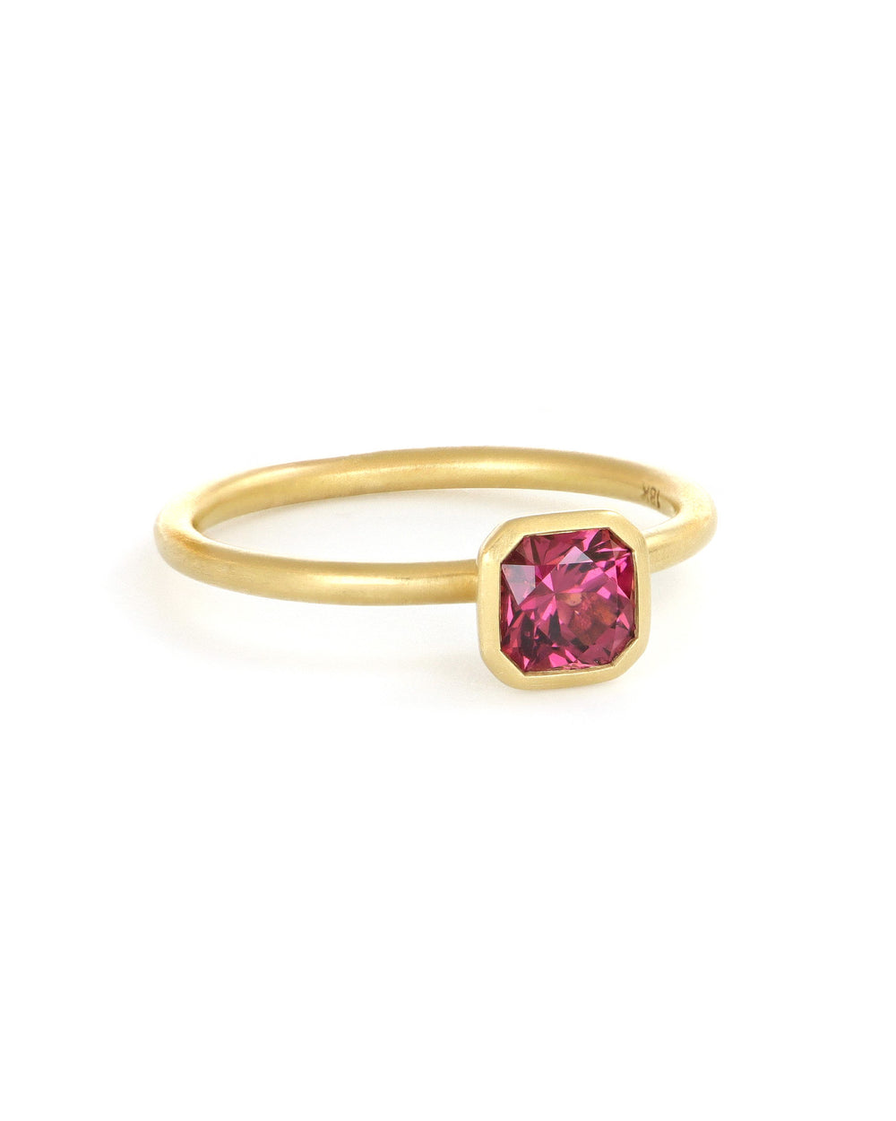 Rhodolite Solitaire Stacking Ring