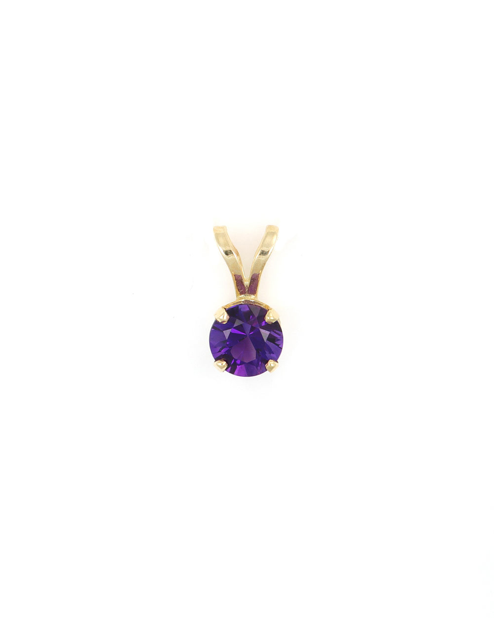 1.00ctw Solitaire Amethyst Pendant