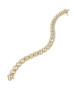 21.25ctw Round Bezel Set Lab Diamond Bracelet