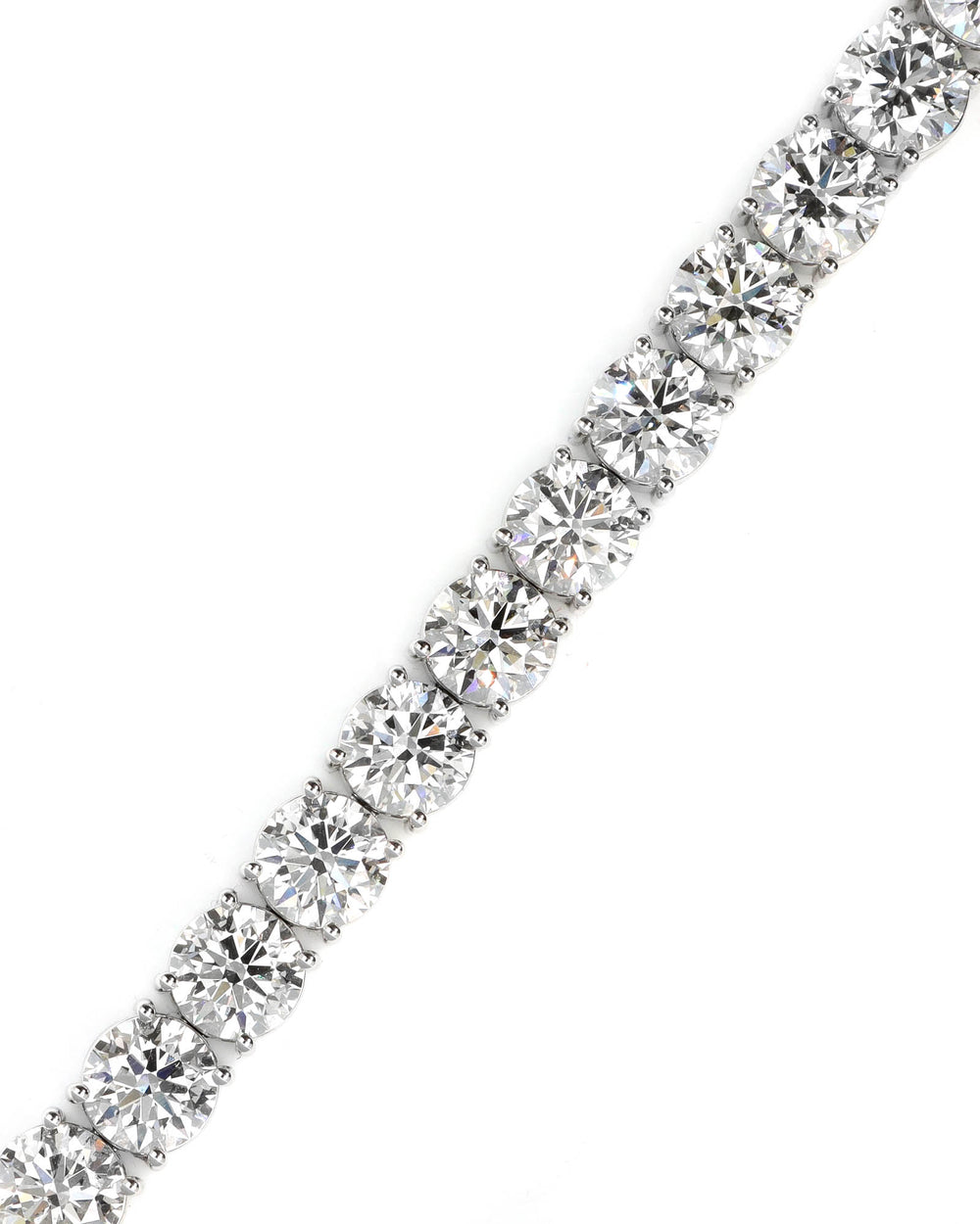 52.90ctw Round Lab Diamond Bracelet