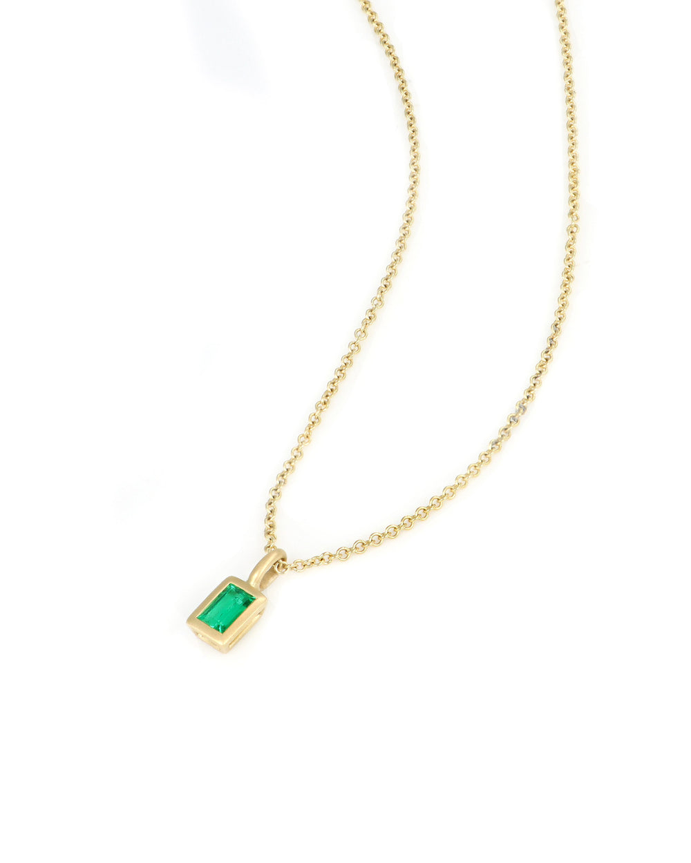 Emerald Bezel Charm