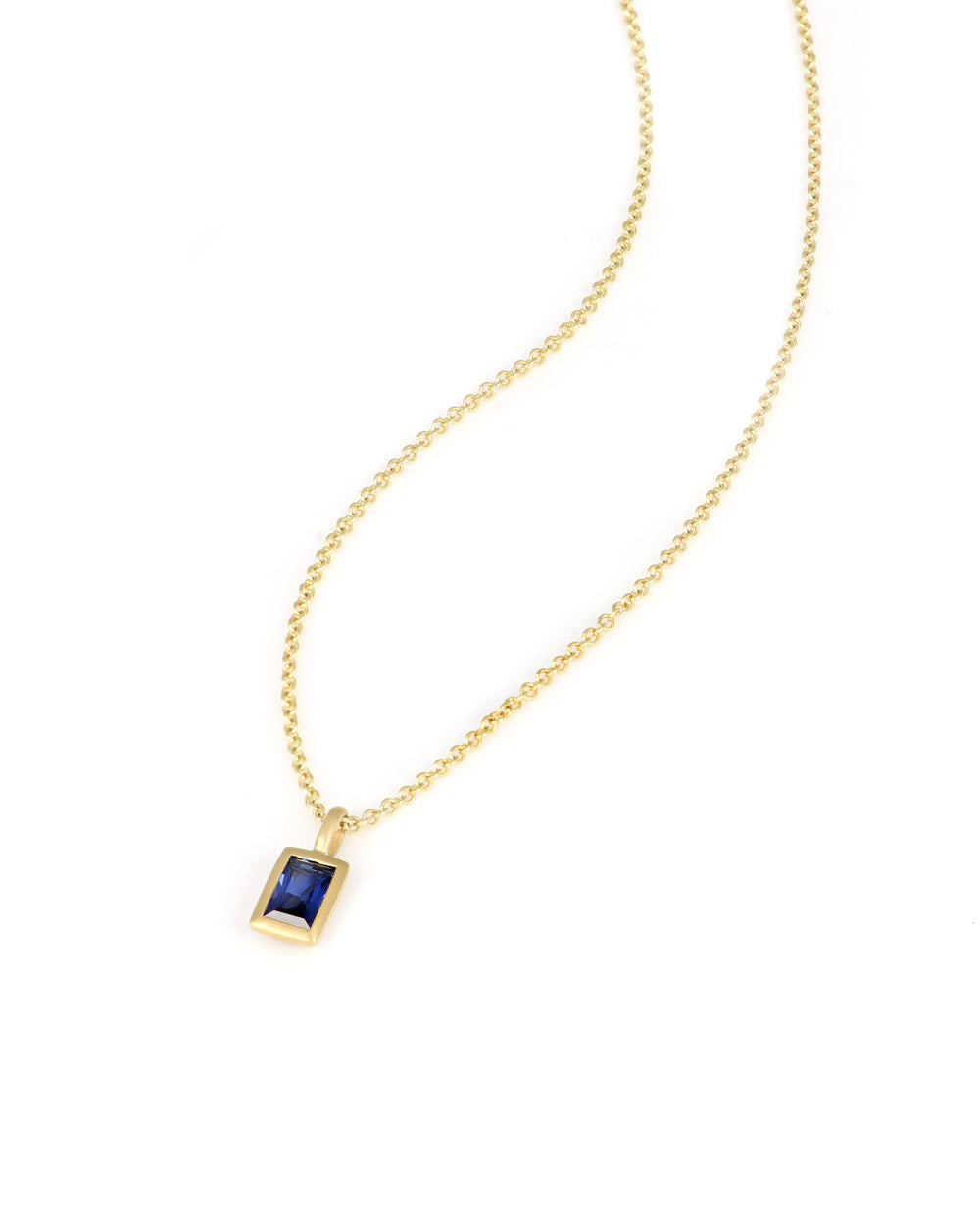 Radiant Blue Sapphire Charm