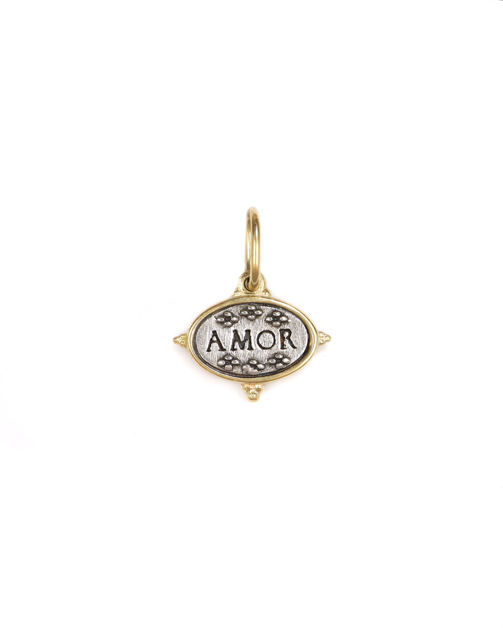 Dainty Diamond Latin Heart Charm