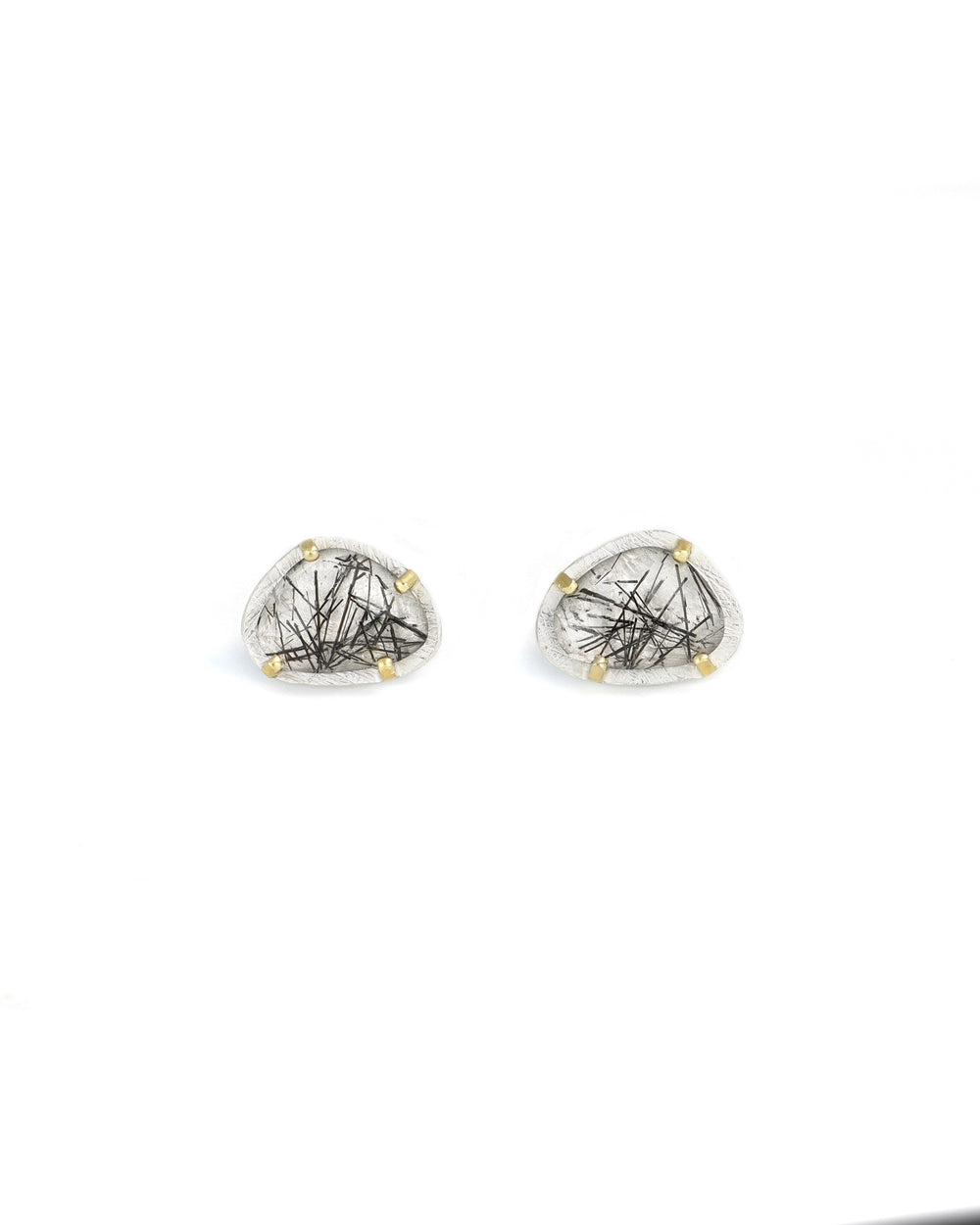 Tourmalinated Quartz Earrings