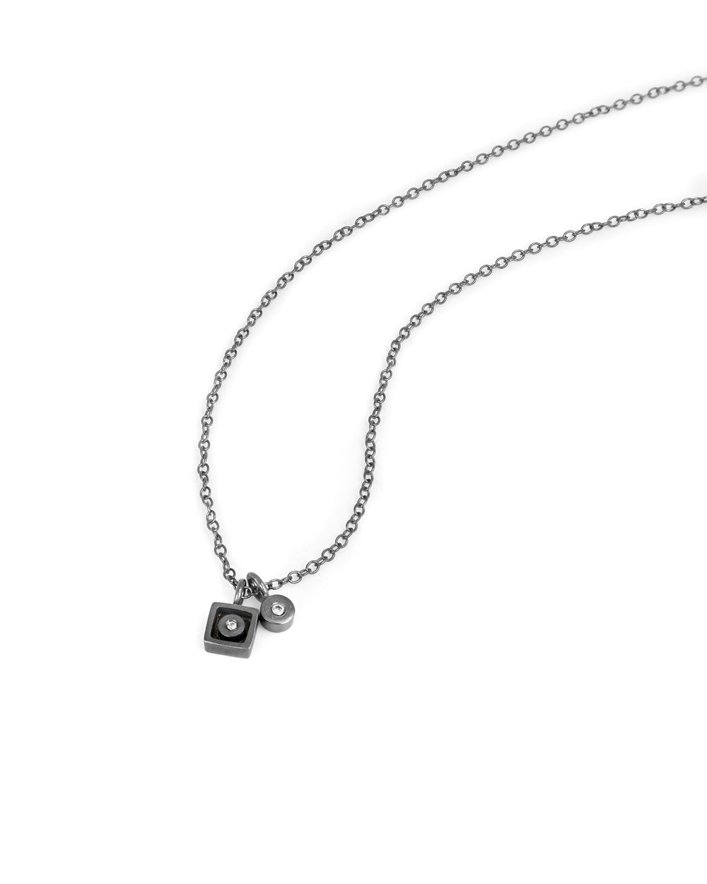 Square and Dot Necklace