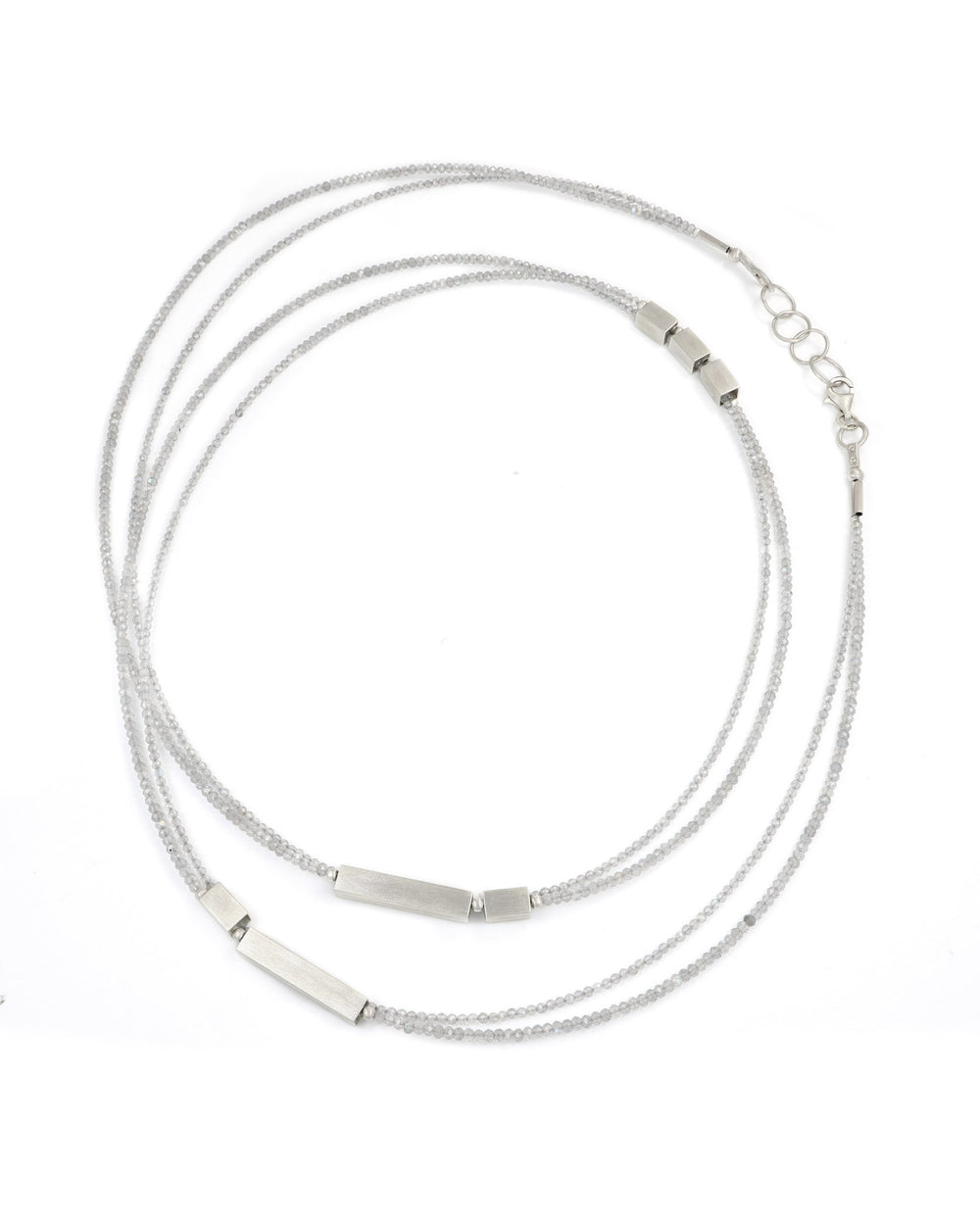 Labradorite Two-Strand Long Necklace