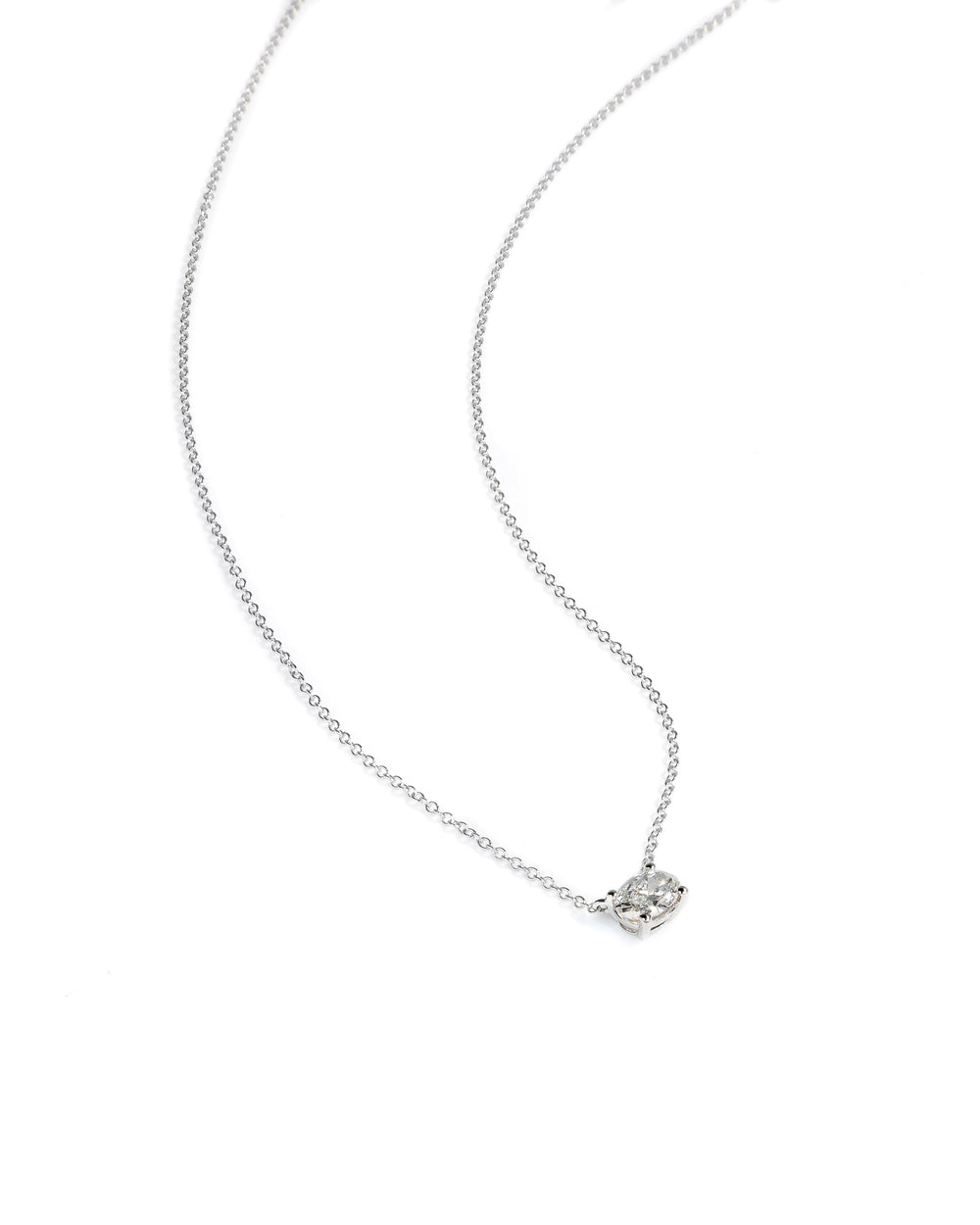 Lab Diamond Oval Pendant