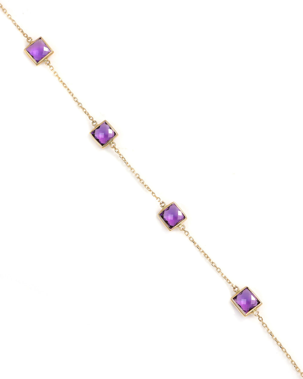 Amethyst Squares Necklace
