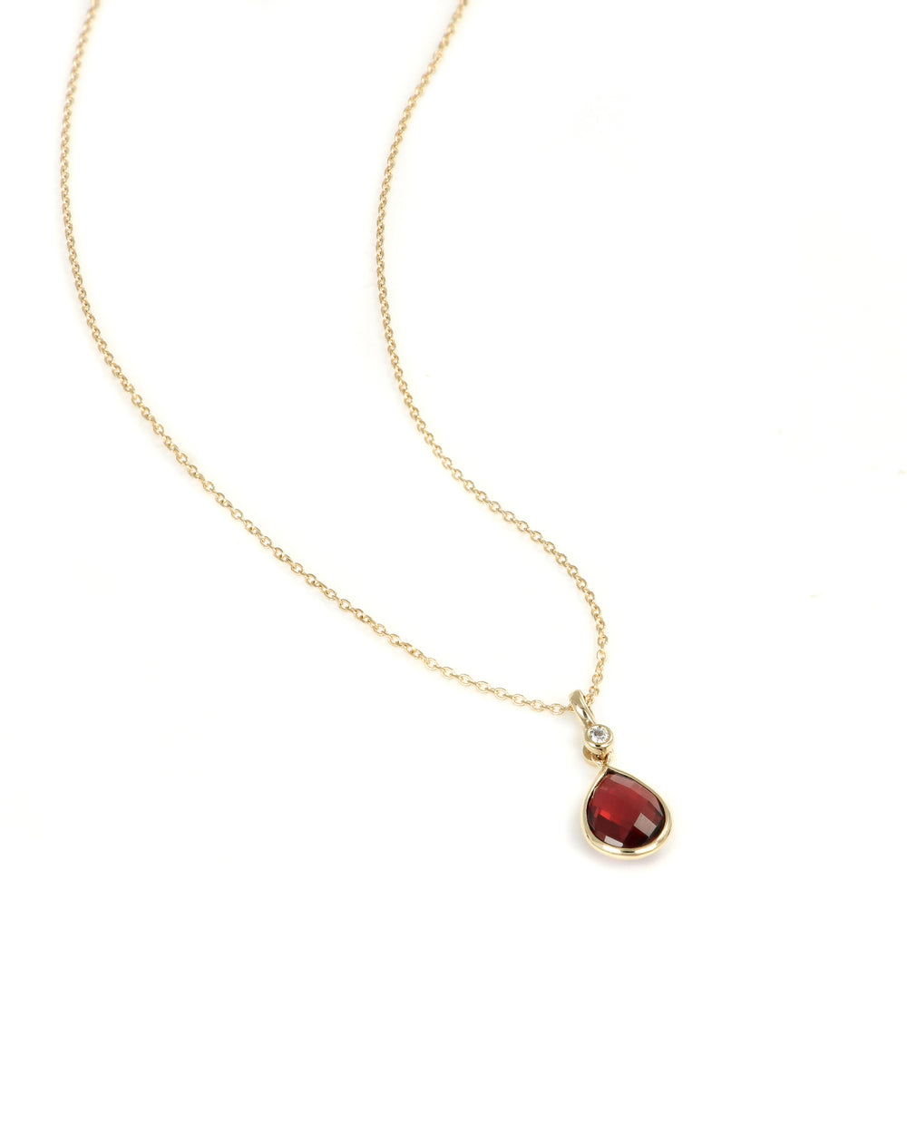 Garnet Briolette Necklace