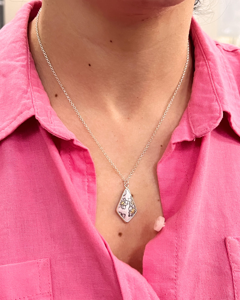 Cherry Blossom Kite Pendant