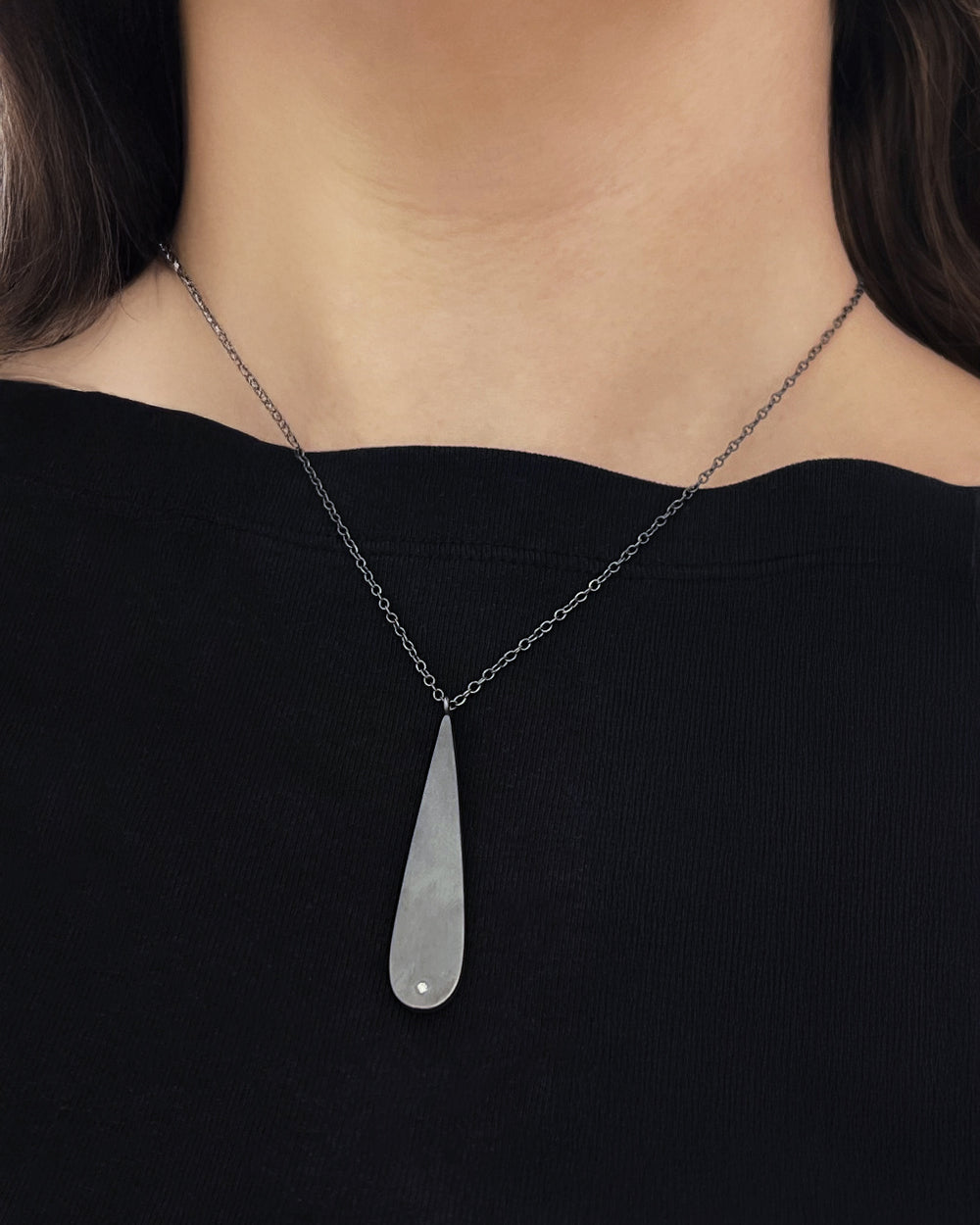 Long Teardrop Necklace