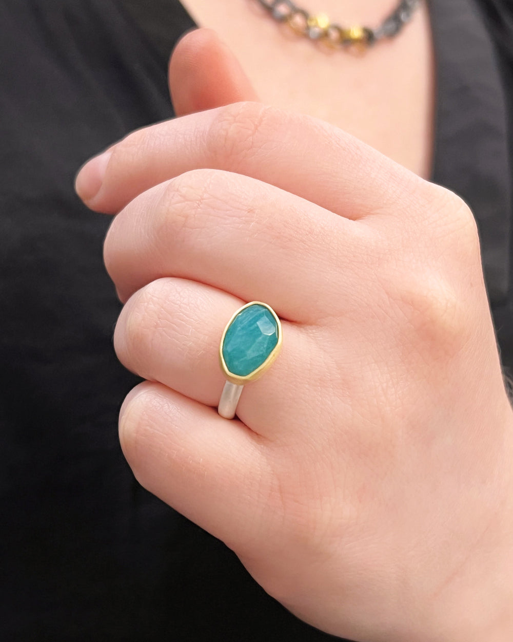 One of a Kind Amazonite Ring