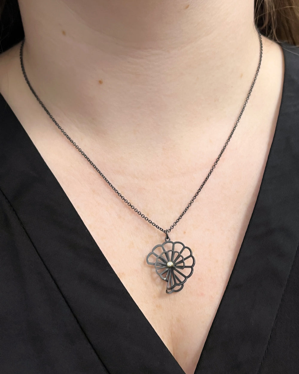 Cloud Fold Origami Necklace