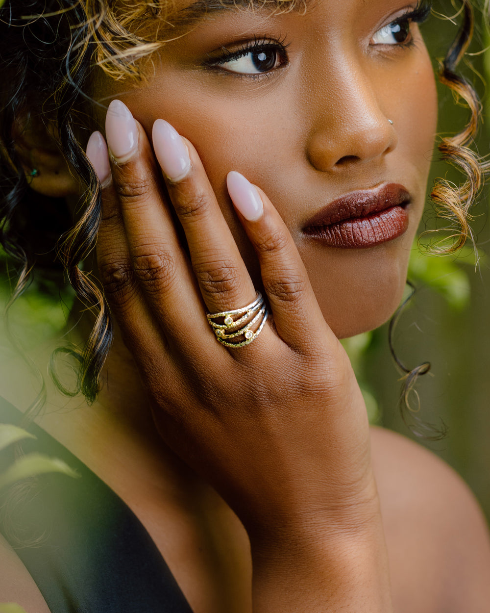 Diamond + Dust Orbit Ring