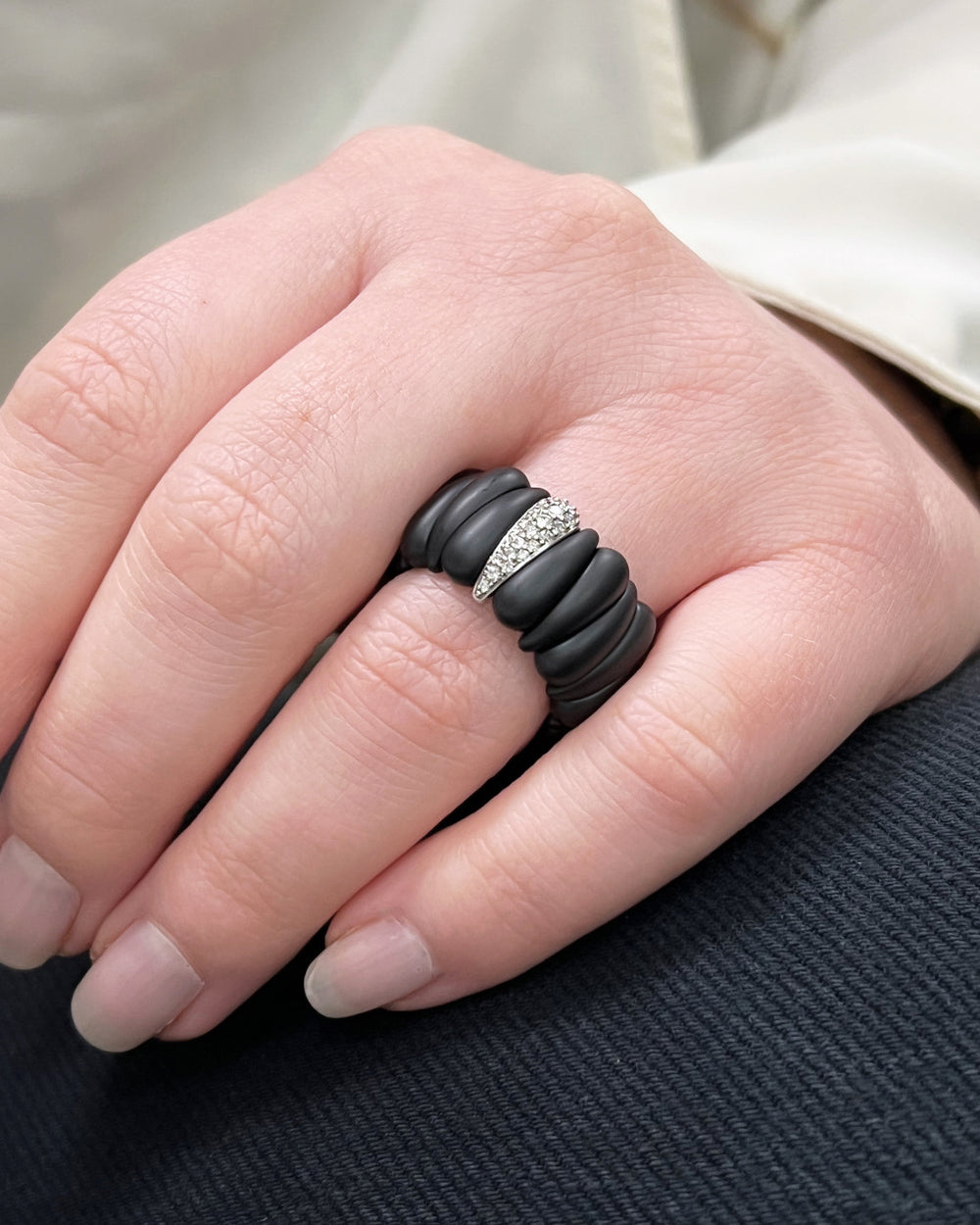 Artiglio Pavè Stretch Ring