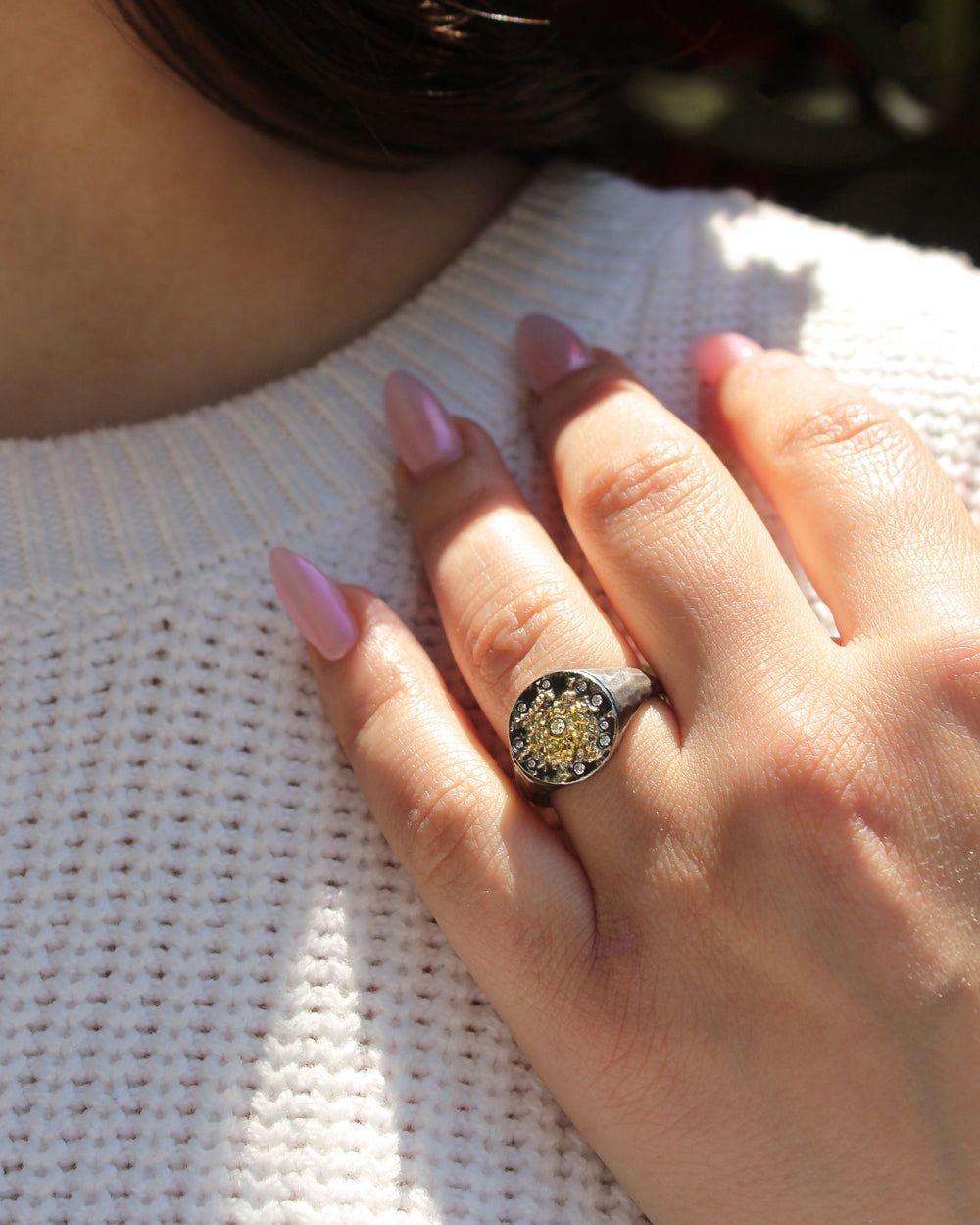 Starburst Signet Ring