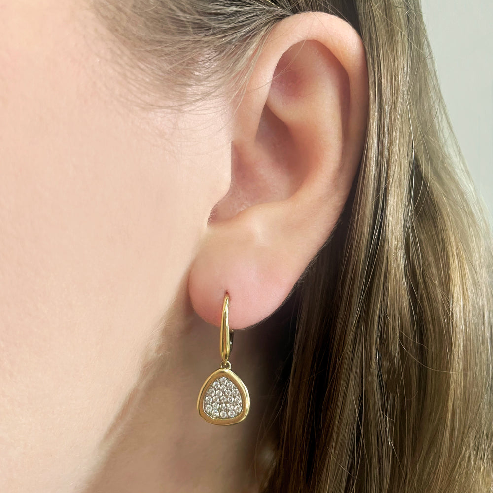 Drop Pave earrings