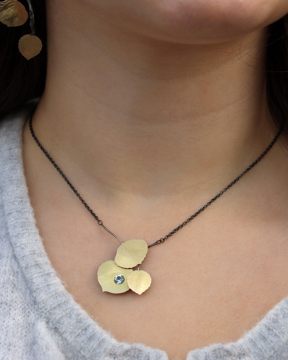 Quaking Aspens Aqua Pendant