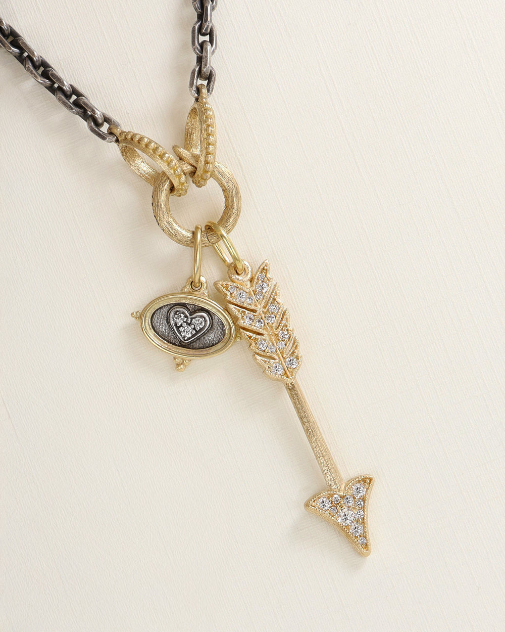 Diamond Small Arrow Charm