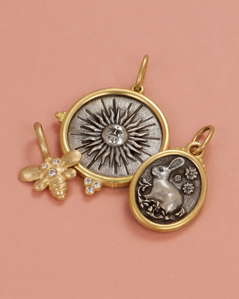 Baby Oval Rabbit Charm