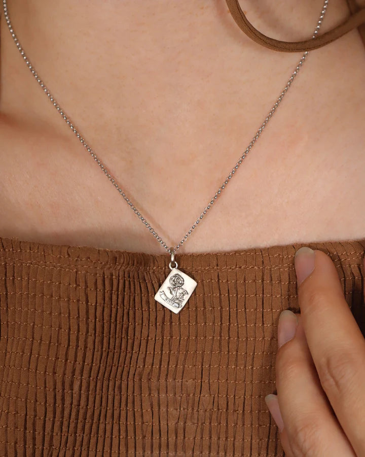 Rose Golden Seed Packet Pendant