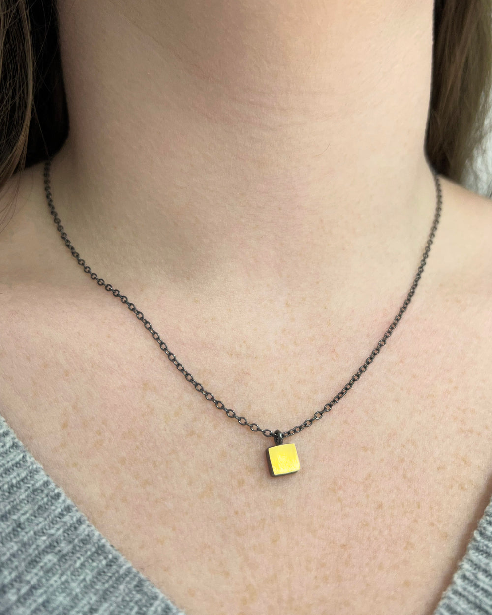 Tiny Square Necklace