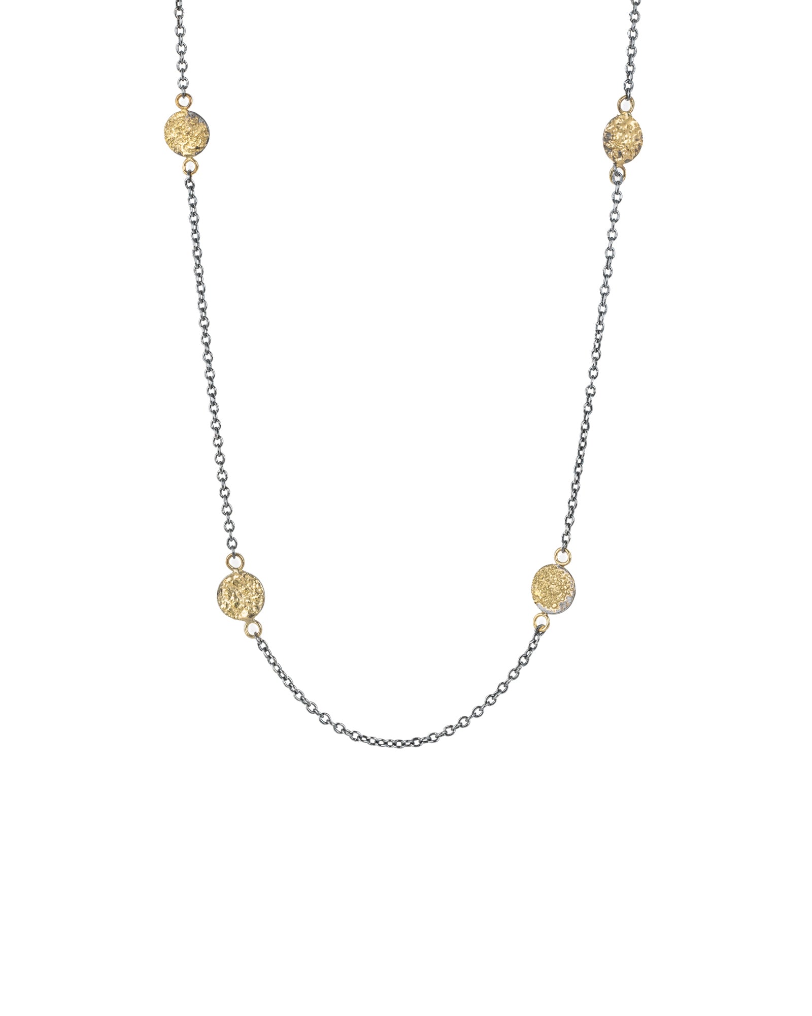 Dusted Black + Gold Sunshine Station Necklace