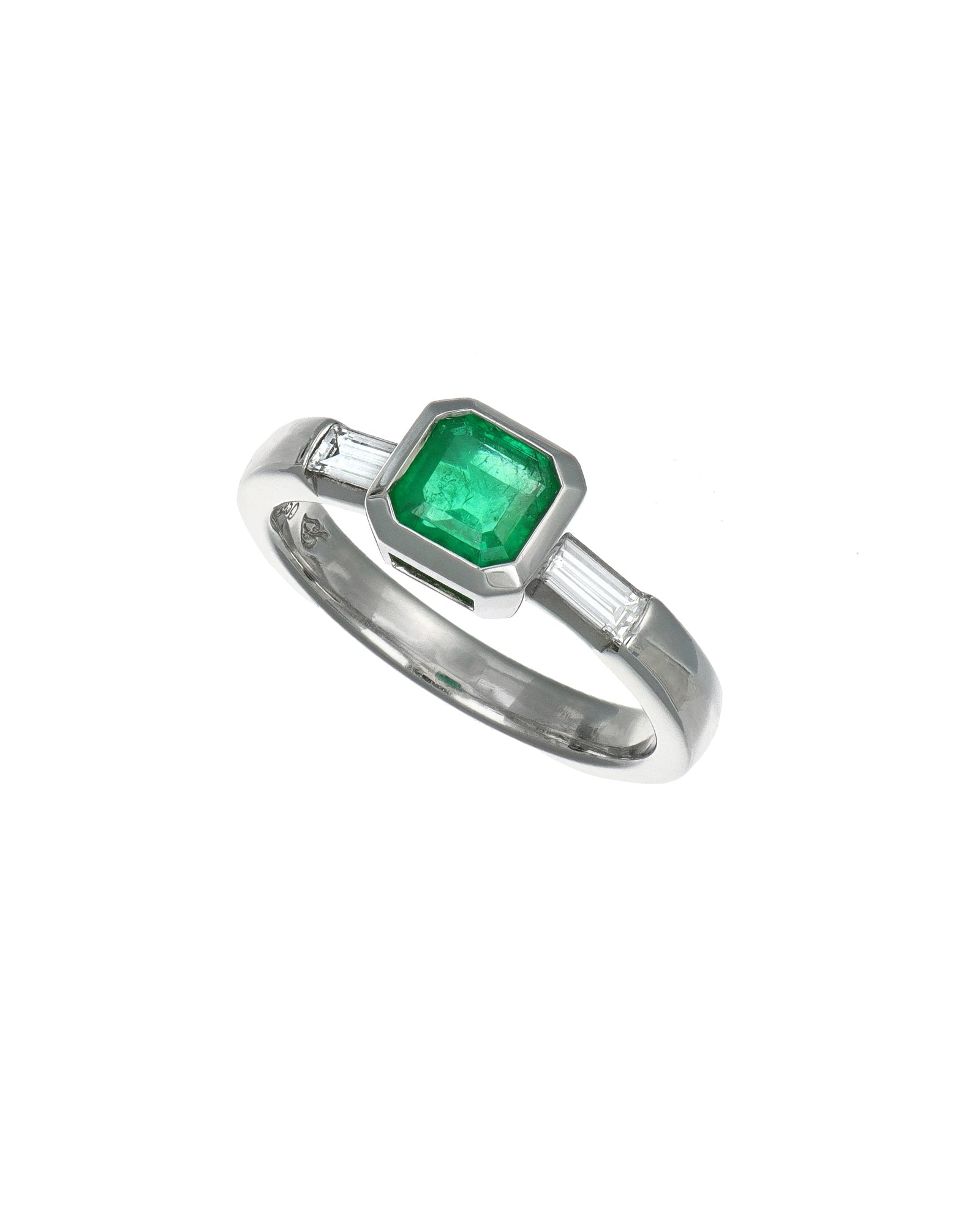 Asscher Emerald Ring