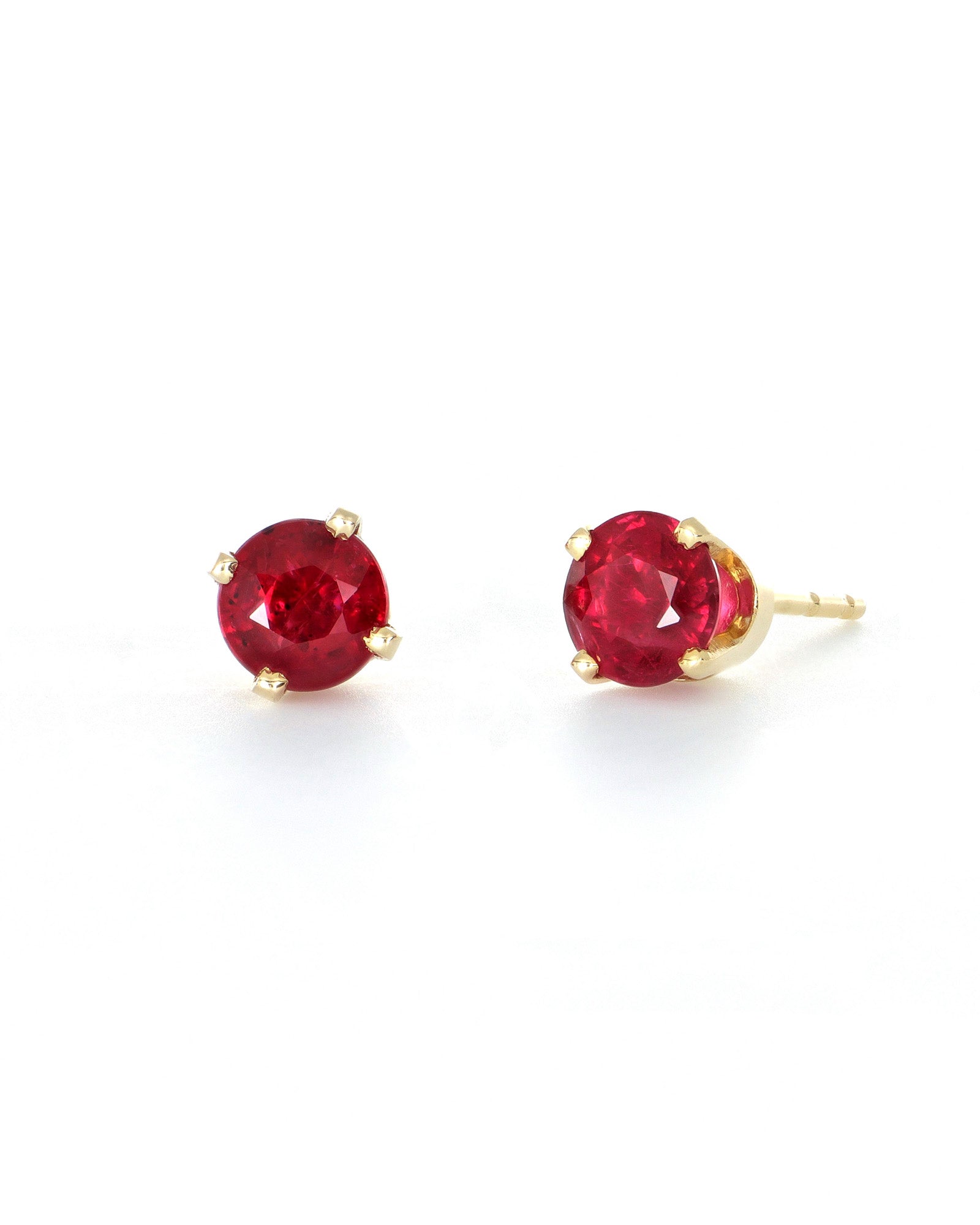 Madagascar Ruby Stud Earrings