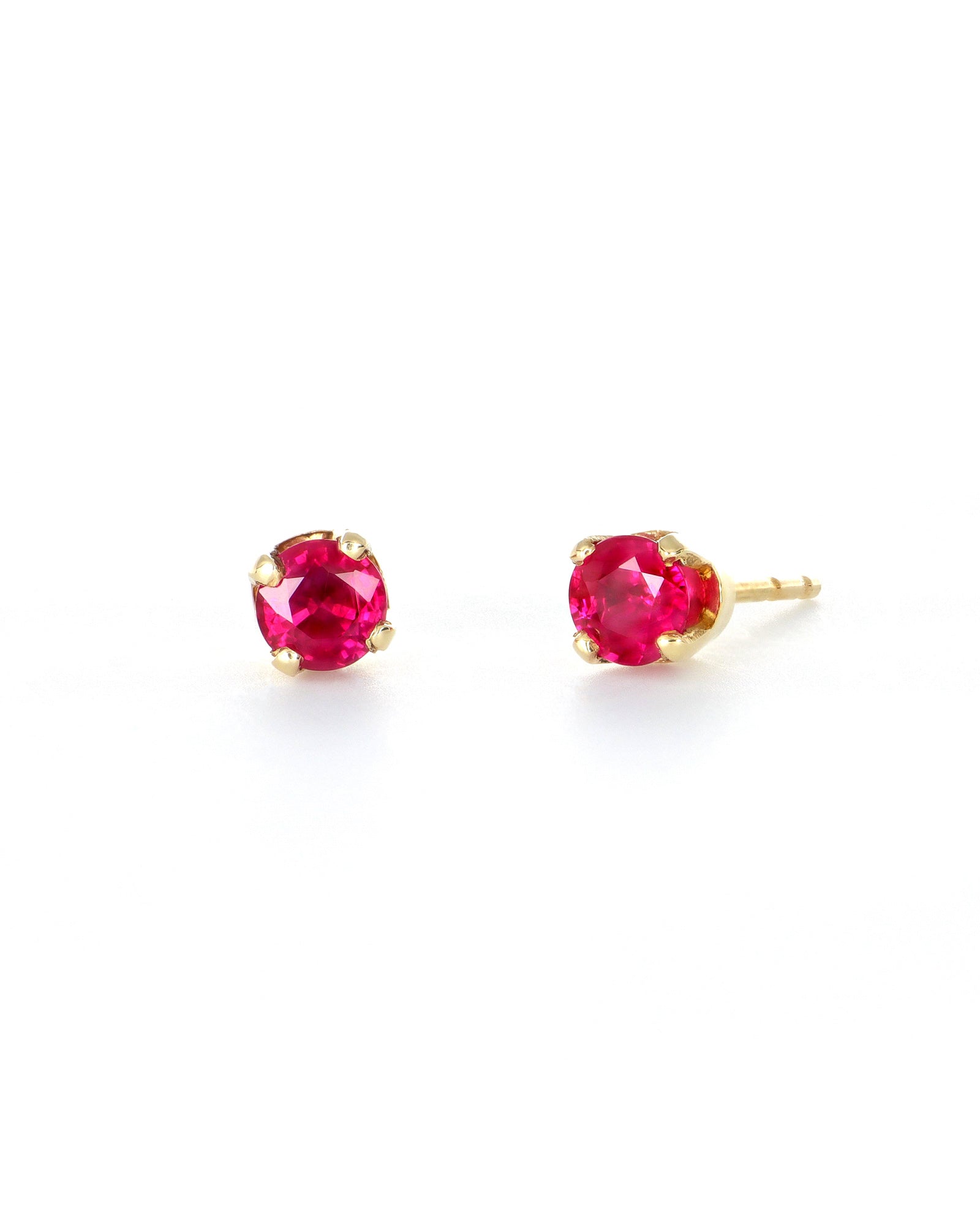 Burma Ruby Stud Earrings